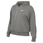 Nike DQ5758-063 W NSW PHNX FLC FZ OS Hoodie Sweatshirt Femme DK Grey Heather/SAIL Taille 2XS-T