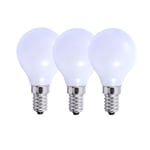 5 Watts E14 LED Bulb Opal Golf Ball Cool White Dimmable, Pack of 3