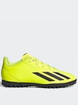 Adidas Junior X Crazyfast Club Astro Turf Football Boots - Yellow/Black/White
