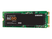 Samsung 860 EVO MZ-N6E250BW - SSD - chiffré - 250 Go - interne - M.2 2280 - SATA 6Gb/s - mémoire tampon : 512 Mo - AES 256 bits - TCG Opal Encryption 2.0