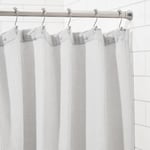 Amazon Basics Tringle à rideau de douche sans perçage, de 198 à 274 cm, Nickel