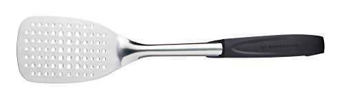 MasterClass Colour-Coded Catering-Quality Stainless Steel Fish Slice, 38 cm (15") - Black (General)