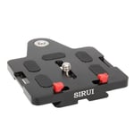 SIRUI TY-LP70 Quick Release Plate with 1/4" Camera Strap Attachment - Black