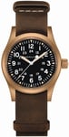 Hamilton H69459530 Khaki Field Musta/Nahka Ø38 mm