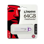 Trade Shop - Kingston Usb Stick 3.0/2.0 64gb Pen Drive Datatraveler G4 Memory