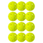 Franklin Sports X-26 – Lot de 12 balles de Pickleball d'intérieur – Balles de Pickleball américaines approuvées (USAPA) – Lot de 12 balles de Pickleball à l'intérieur – Vert Citron
