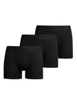 Superdry Organic Cotton Blend Boxers, Pack of 3, Black