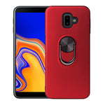 Hicaseer Samsung Galaxy J6+ Case, 360Â° Rotating Metal Bracket Compatible with Magnetic Car Holder for Samsung Galaxy J6+ - Red