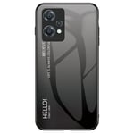 OnePlus Nord CE 2 Lite (5G) Deksel med Glassbakside - Hello - Grå / Svart