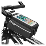 Universal waterproof bicycle bike mount bag for 6-inch Smartphone - Black