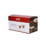 La Cafeti�re 2 Double-Wall Cappuccino Glassware Set with Curves and Fluted Rim