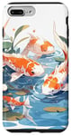 iPhone 7 Plus/8 Plus four koi fish japanese carp asian goldfish flowers lily pads Case
