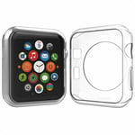 Coque protection transparente souple silicone gel compatible Apple Watch série SE 2022 40MM