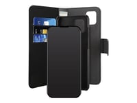 Puro Wallet 2 In1 - Vikbart Fodral För Mobiltelefon - Eco-Läder - Svart - För Apple Iphone 12 Pro Max