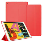 For Apple iPad 9.7 2018 6 Gen A1954 A1893 Smart Magnetic Stand Case with Automatic Wake/Sleep (Red)
