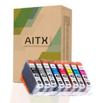 AITX CLI42 CLI-42 Ink Cartridge, Compatible for Canon PIXMA Pro-100 Pro-100S Printer, Replacement for Canon CLI-42 CLI-42BK/C/M/Y/PC/PM/GY/LGY Multipack Ink Tank
