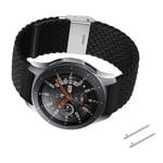 Watch Strap Replacement Compatible with Samsung Galaxy Watch 3 Black 22mm