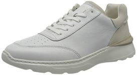 Clarks Men's SprintLiteLace Sneaker, White Combi Leather, 6.5 UK