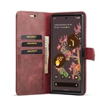 Mobil lommebok DG-Ming 2i1 Google Pixel 6 - Rød