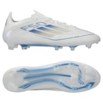adidas F50 Elite FG Polar Victory - Vit/Silver/Blå - Gräs (FG), storlek 41⅓