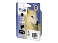 Epson T0968 - 11.4 ml - mattsvart - original - blister - bläckpatron - för Stylus Photo R2880