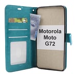 Crazy Horse Wallet Motorola Moto G72 (Turkos)