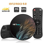 HK1MAX Smart Tv Box Android 9.0 4Go + 64Go 2.4G-5G Wifi BT4,0 RK3318 Quad Core 4K Hk1 Max Décodeur Netflix Media Player