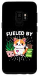 Galaxy S9 Cat Happiness Fueled By Plants Chocolate CatFunny Kawaii Case