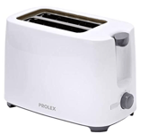 Prolex 2 Slice Toaster White Variable Browning Control Removable Crumb Tray