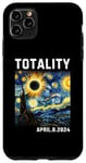 Coque pour iPhone 11 Pro Max Art Solar Eclipse Lunettes Totality Solar Eclipse 2024