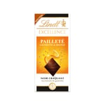 Tablette De Chocolat Excellence Noir Gaufrette Orange Lindt - La Tablette De 100g