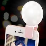Selfie LED-lampa smartphone Färger: Rosa