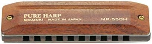 Suzuki Diatonic Harmonica PURE HARP MR-550H - Key of G F/S w/Tracking# Japan New