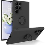 Samsung Galaxy S22 Ultra Skal Med Ringhållare Svart