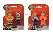 Simba 109252585 - Fireman Sam - Figurines Double Set, Sorted - New
