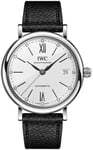 IWC IW458610 Portofino Sølvfarvet/Læder Ø37 mm