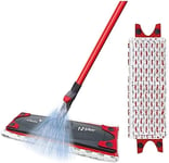 Vileda 1-2 Spray Mop, Microfibre Flat Floor Spray Mop with Extra Head Replacemen