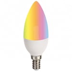 SILAMP Ampoule led Connectée WiFi E14 5.5W rgbw C37 -