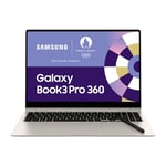 Samsung Galaxy Book3 Pro 360, Ordinateur Portable, 16", Tactile, Intel Core i7, 16 Go RAM, 512 Go SSD, Intel Xe Graphics, Sable, Clavier AZERTY FR