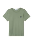 Poitou Ptch Grand Coeur/Gots Designers T-shirts Short-sleeved Khaki Green Maison Labiche Paris