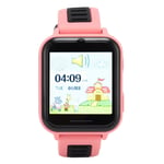 (Pink) Smart Watch For Kids Boys Girls Kids Smartwatch With 14 Puzzle