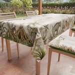 PETTI Artigiani Italiani - Nappe Anti-Taches carrée 140 x 140 cm, Couvre-Table Cuisine, Design Savane X4 Places (140 x 140 cm) 100% fabriquée en Italie
