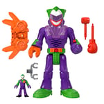 Imaginext Coffret DC Super Friends avec 1 Figurine Le Joker dans Son Robot Rir, Robot de (30 cm) avec lumières et Sons, Jouet Enfant, Dès 3 Ans, HKN47