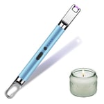 Electric Candle Lighter Long Reach, USB Rechargeable Electronic Plasma Lighter With Safety Lock, Multi Purpose Flameless Chargeable and Portable For BBQ, Gas Stove, Camping, Kitchen, Parties Fireworks