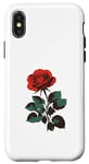 Coque pour iPhone X/XS Rose rouge