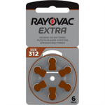 Prenumeration på Rayovac EXTRA stl 312 BRUN batteri