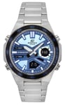 Casio Edifice Blue Dial Sports Quartz 100M Men's Watch EFV-C110D-2B