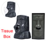 Funny Tissue Storage Box Holder Face Easter Island Retro A