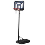 Lifetime Unisex-Youth Adjustable Portable Basketball Hoop (44-Inch Polycarbonate), Black, 7.5 10 ft. (2,28 m-3,04 m)