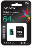 64GB Premier micro SDXC UHS-I + Adapter